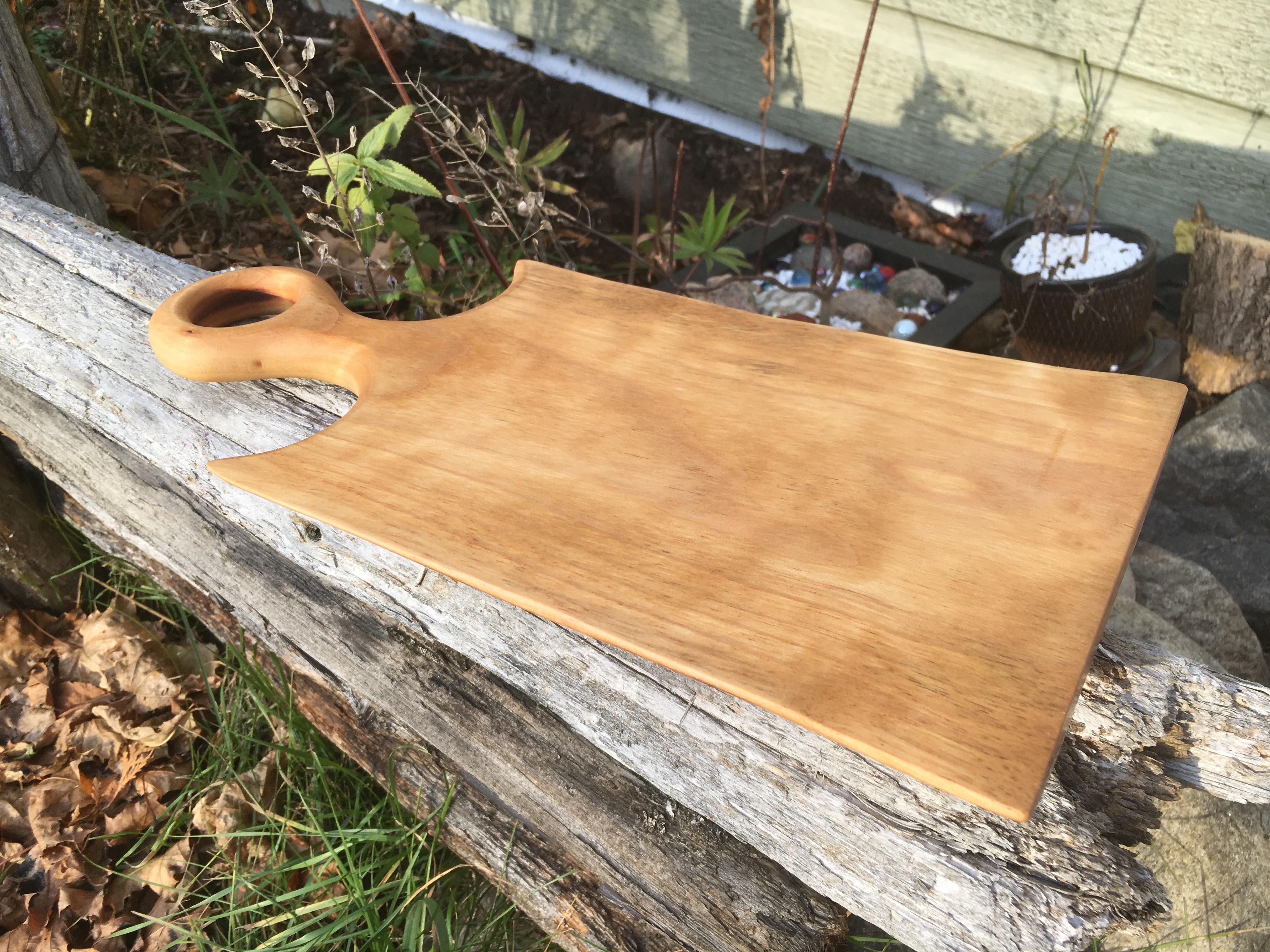 planche de service en merisier