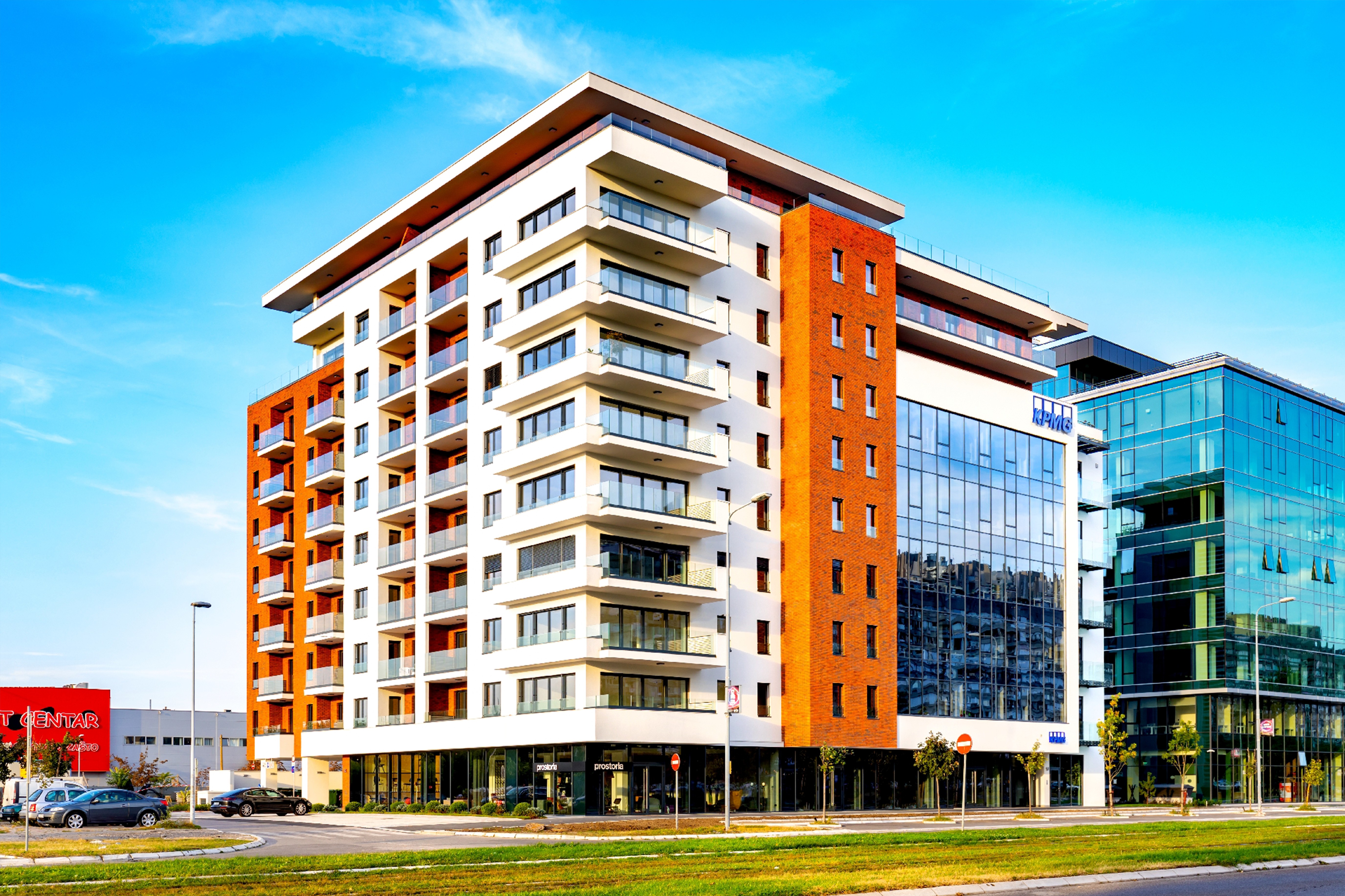 Contemporary concrete building