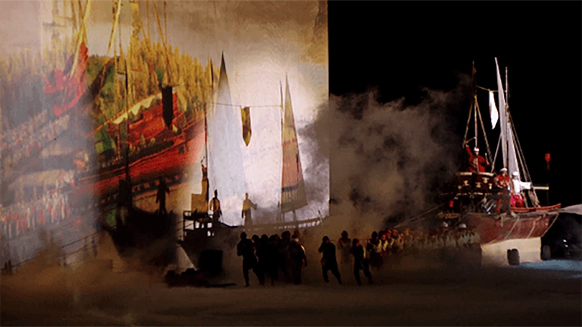 Ashgabat Shopping and Entertainment Center LED, immersive underwater visuals wrapping the screen architecture