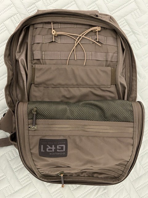 GoRuck GR1 and its pockets