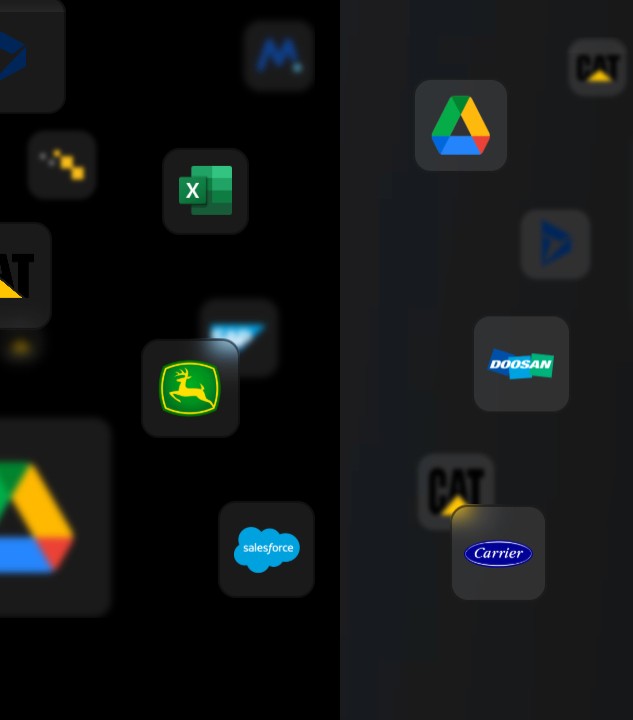 Écran de configuration des connecteurs Fleeti vers SAP, Sage, Cegid, Microsoft Dynamics et logiciels de paie français.