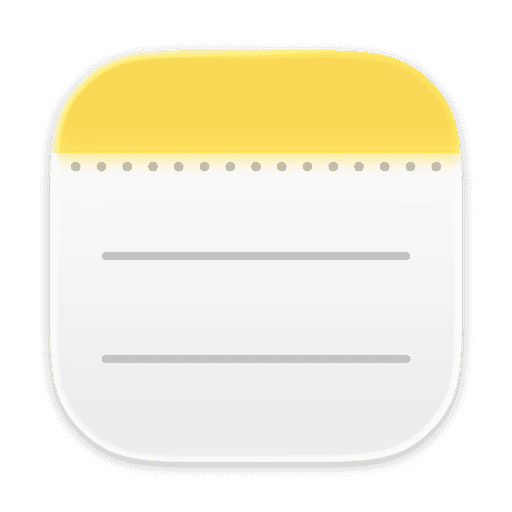 MacOS Dock Notes Icon