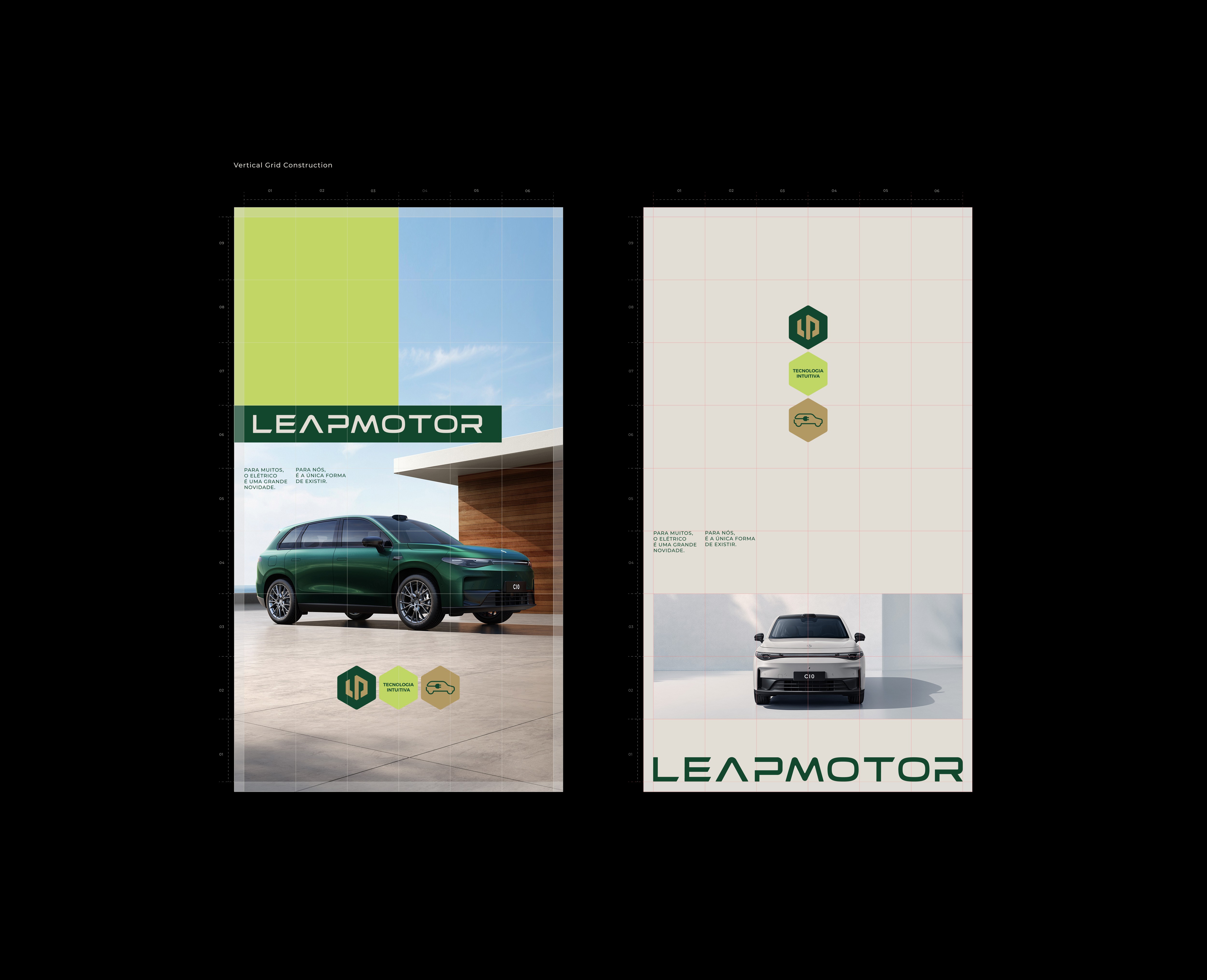 Sandro Rosa - Technical brandbook and visual identity framework for Leapmotor, part of Stellantis Group, aligning strategy, identity and digital expression to support global expansion and local adaptation in Brazil.