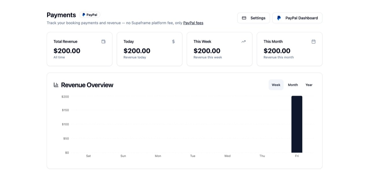 Payments Dashboard for Stripe & PayPal