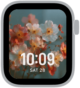gentle bloom Apple Watch face preview 2 featuring floral, summer, and spring.