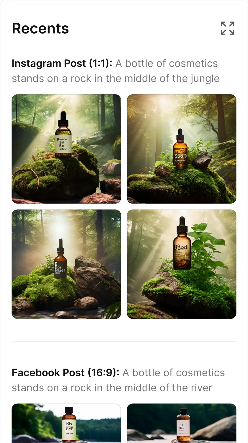 FlavorAI results bar