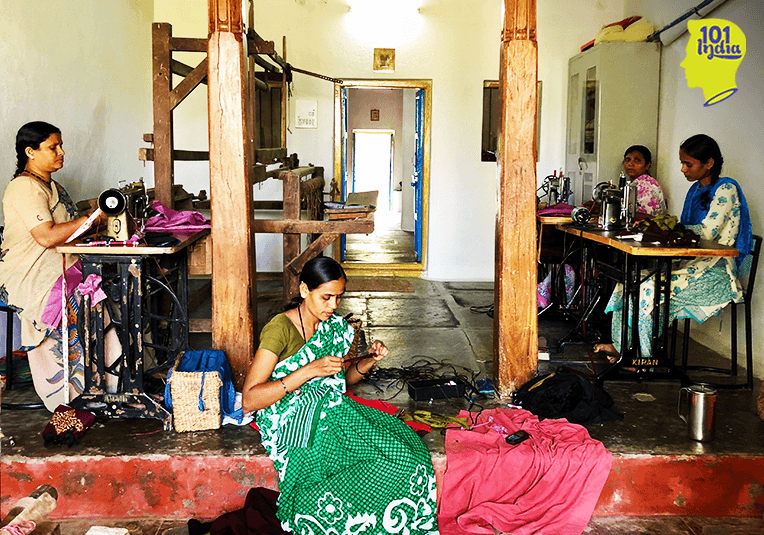 The women working in Kishkinda Trust’s office