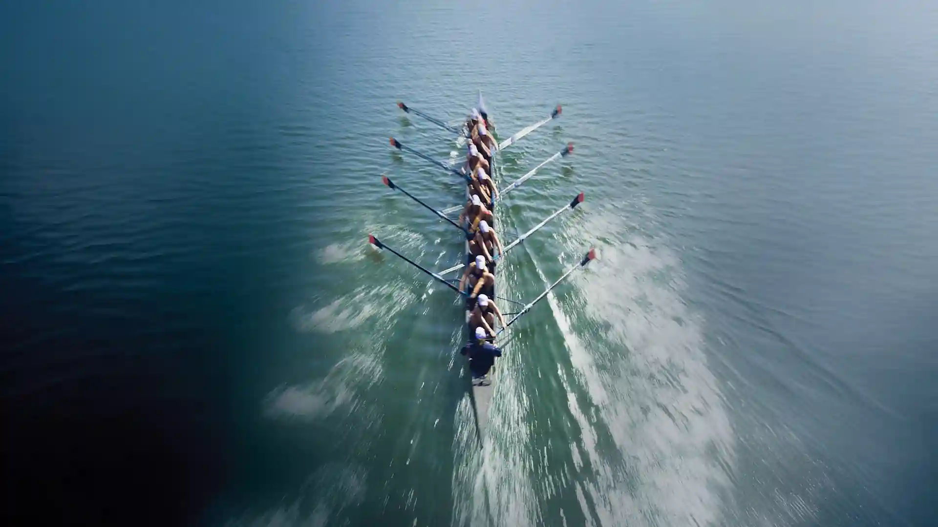 Sherpas guiding climbers up a mountain