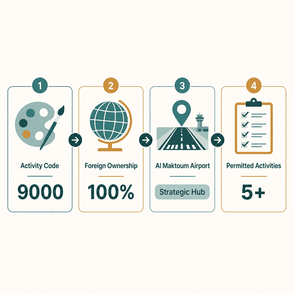 Infographic: Start a Creative Arts & Entertainment Business in Dubai