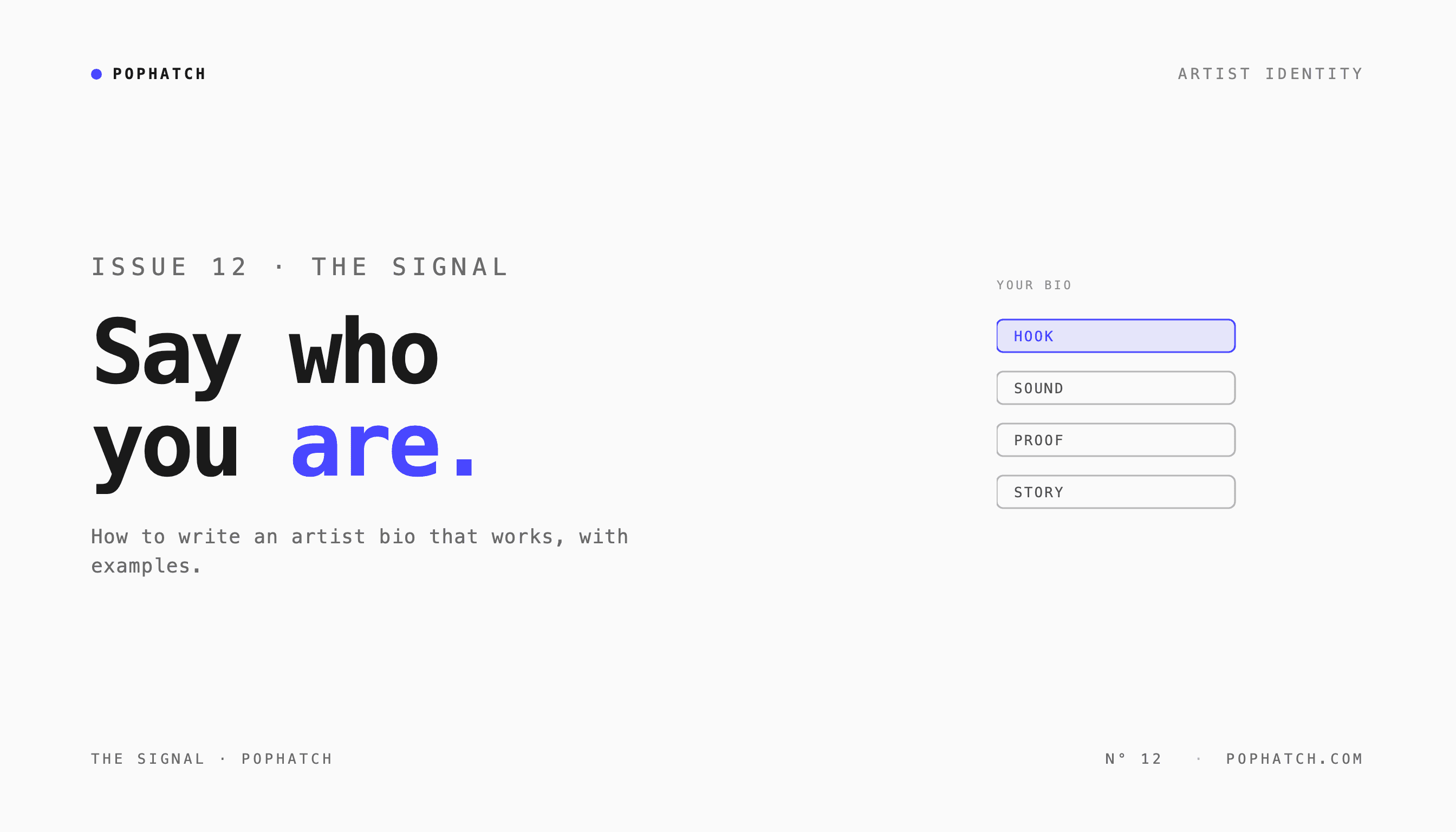 how to write artist bio