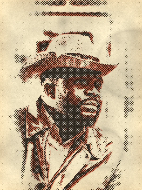 Halftone ID photo of Juno Reyes
