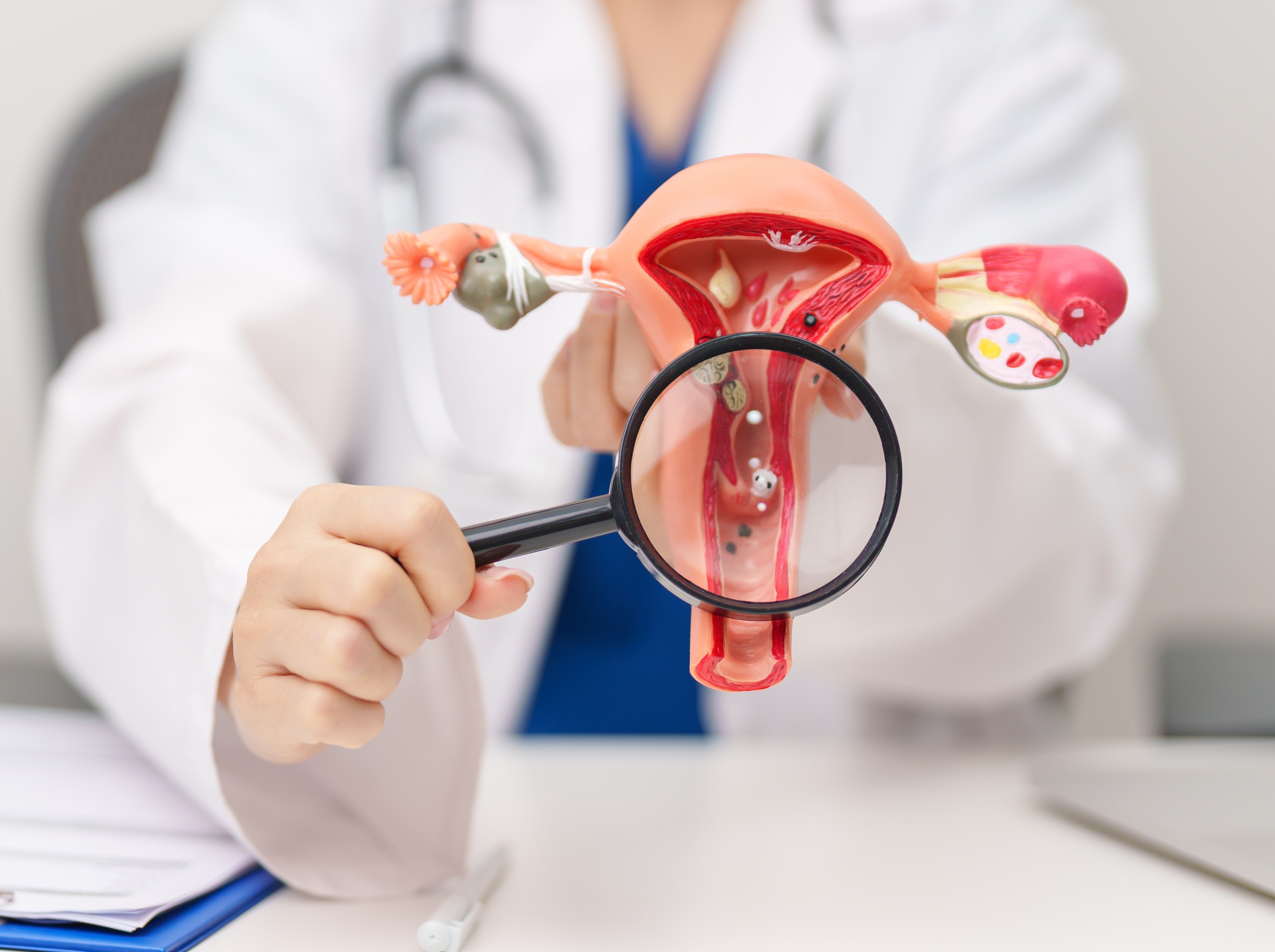 doctor showing female health concerns that need to be considered when choosing FDA weight loss drugs