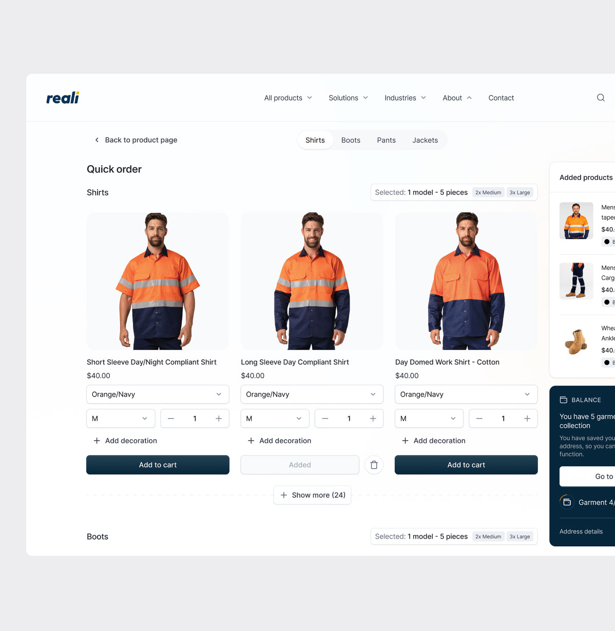 Reali / simplifying the customization