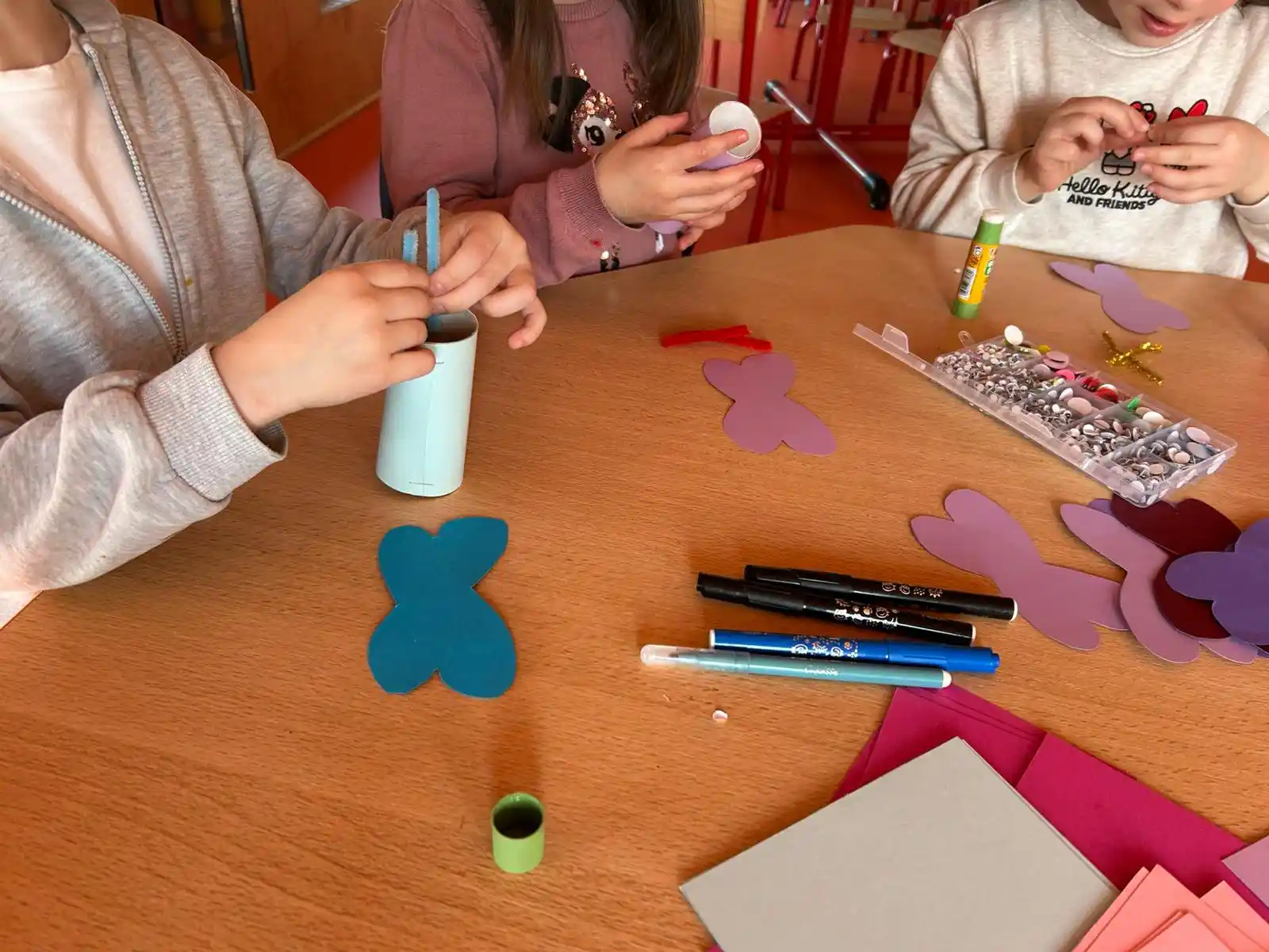 création des papillons