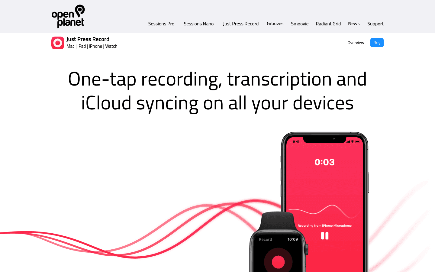 Just Press Record product screenshot