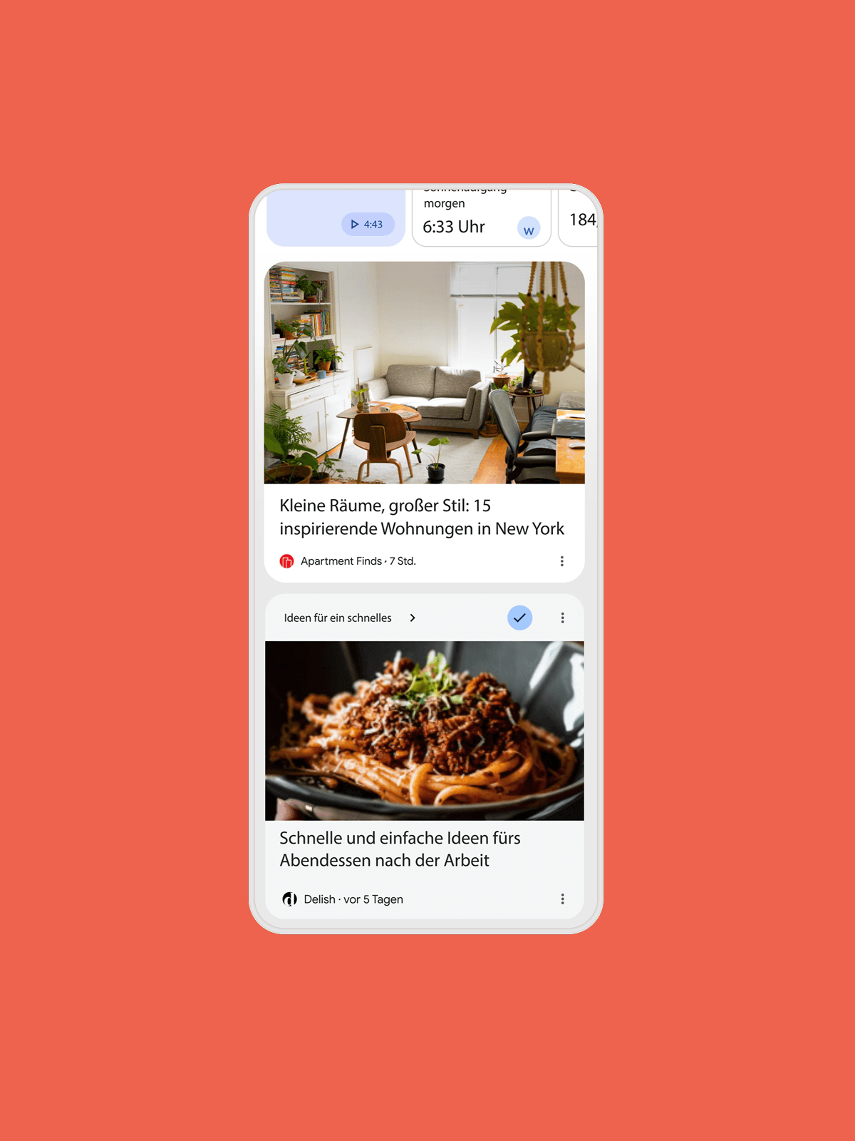 Mit Google Discover auf Position -1