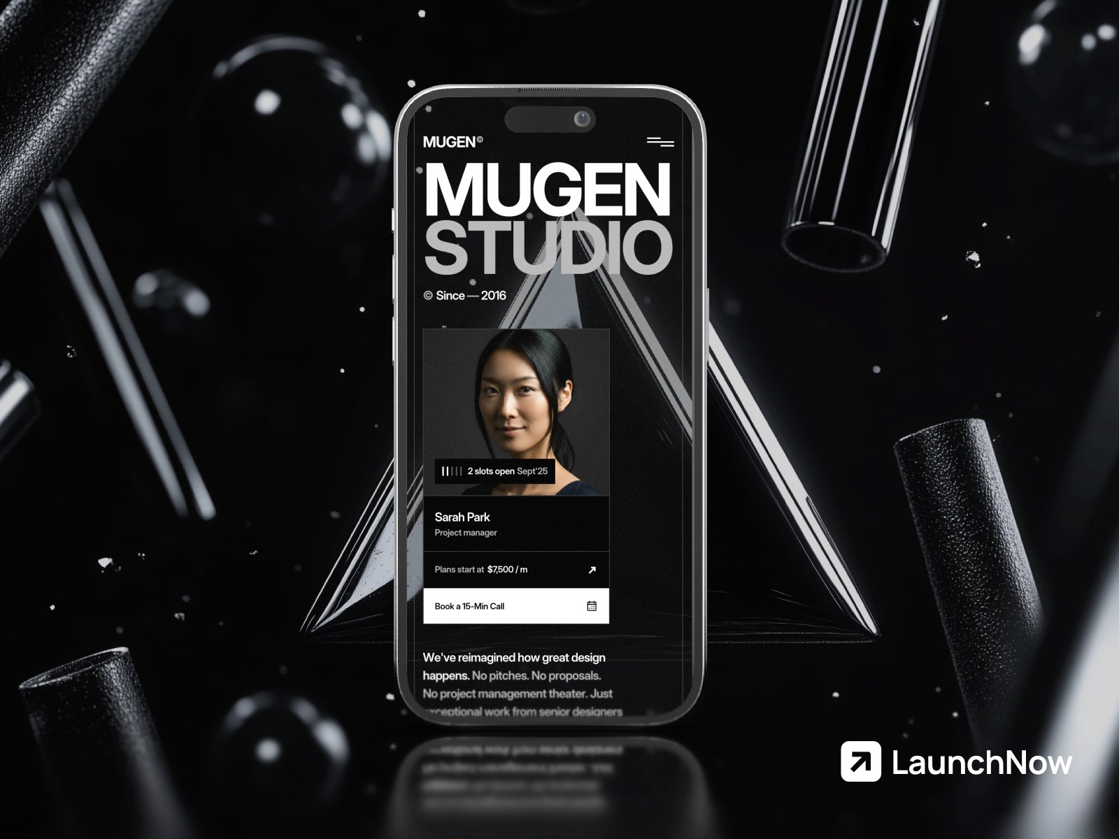 Mugen template mobile responsive design on phone