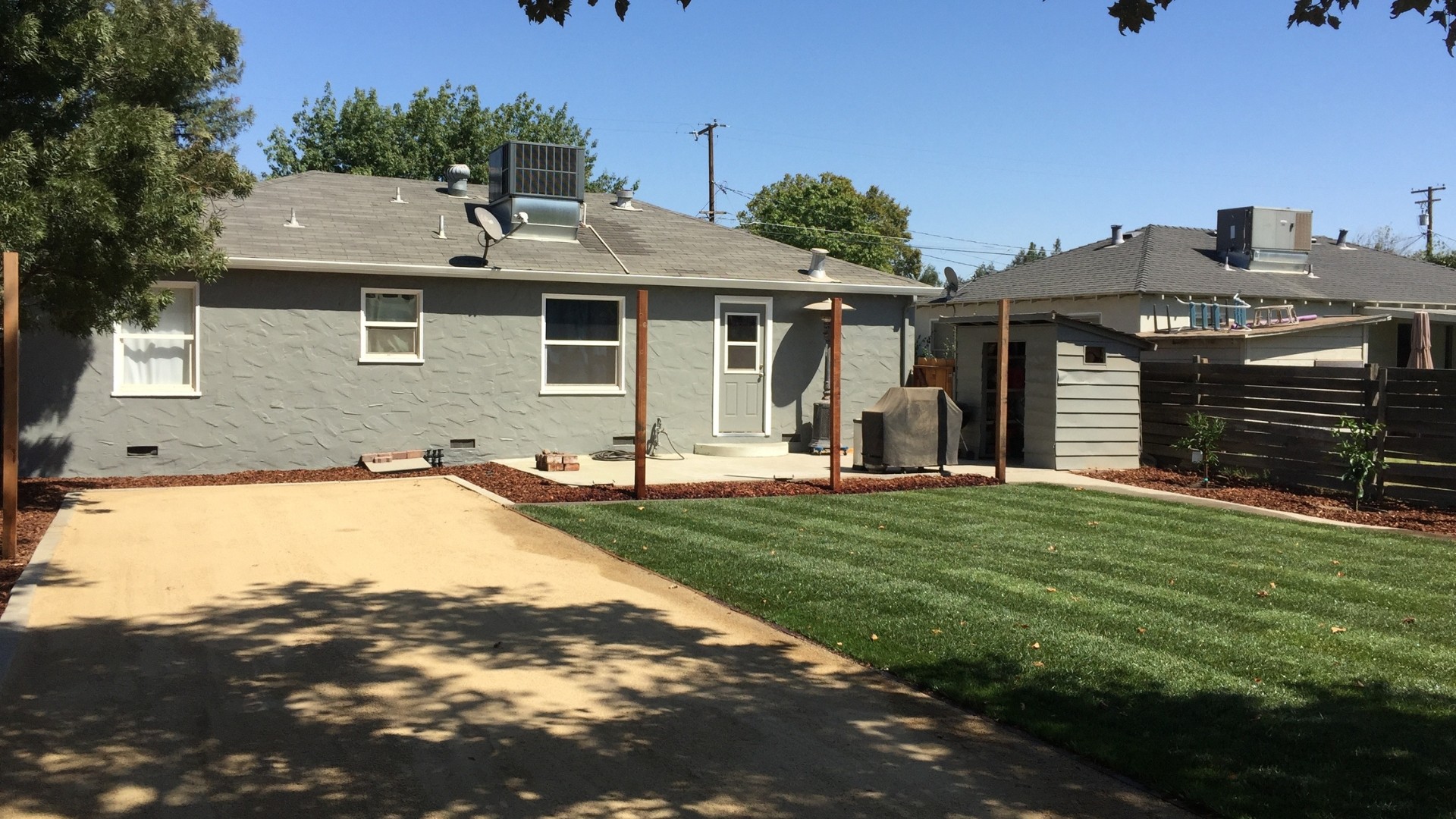 Backyard Grass Installation