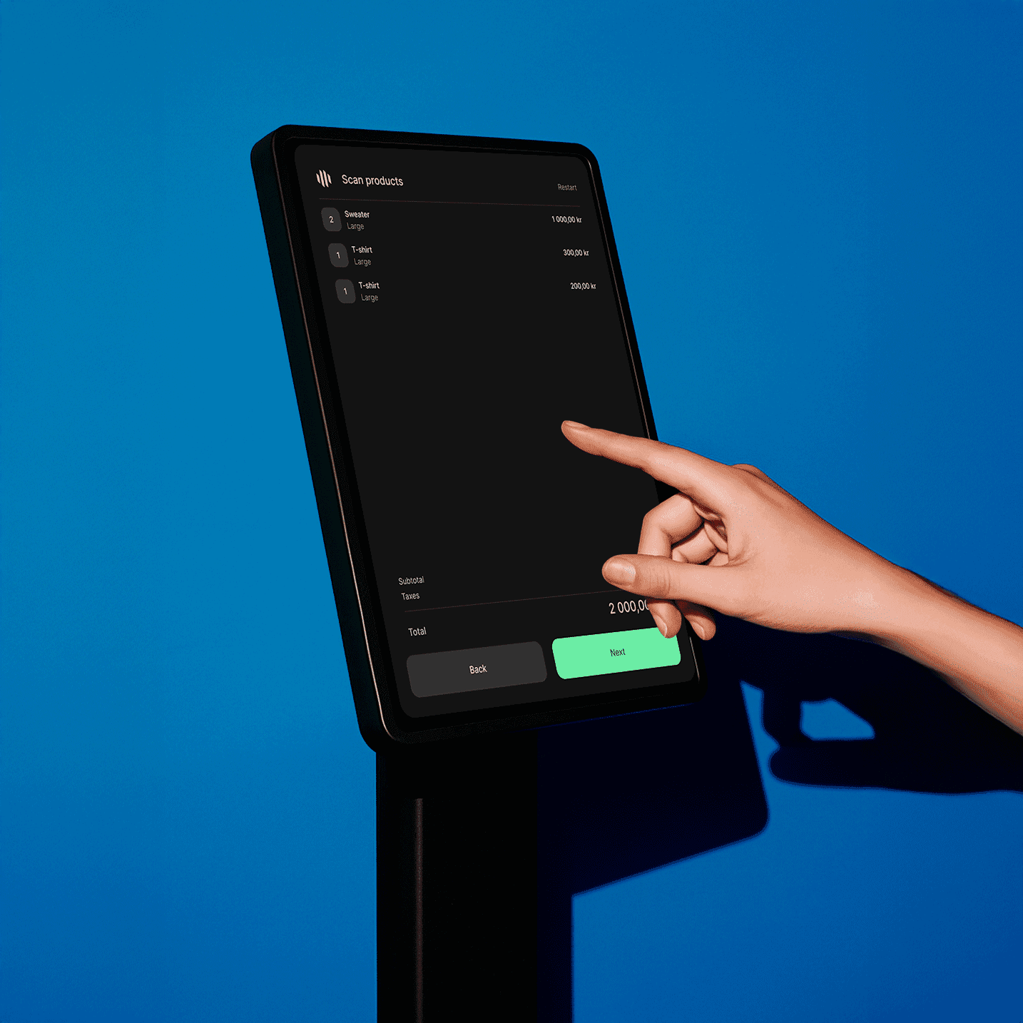 POS system for self-checkout