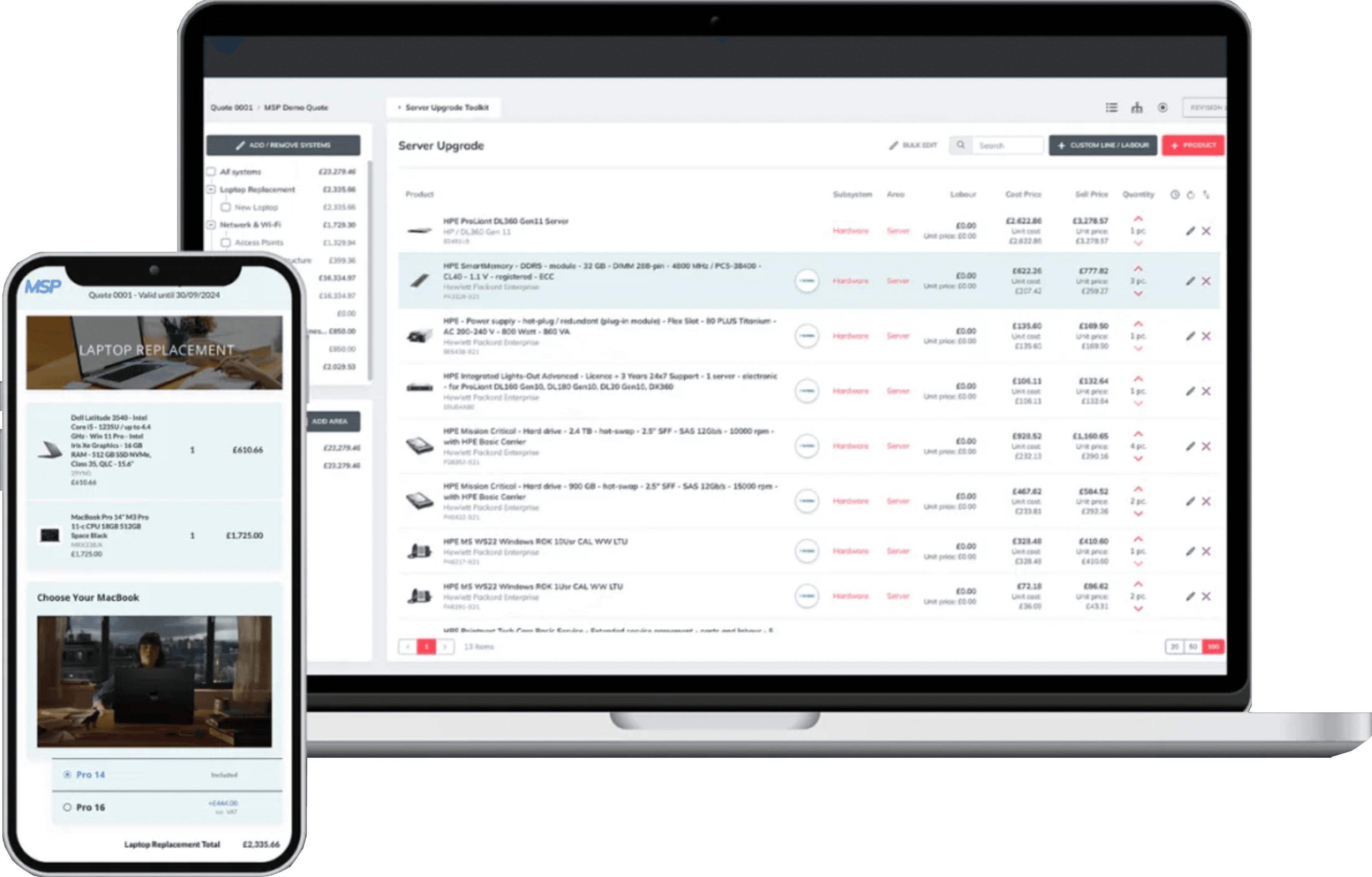 AV and IT quoting software for managed service providers – WeQuote MSP
