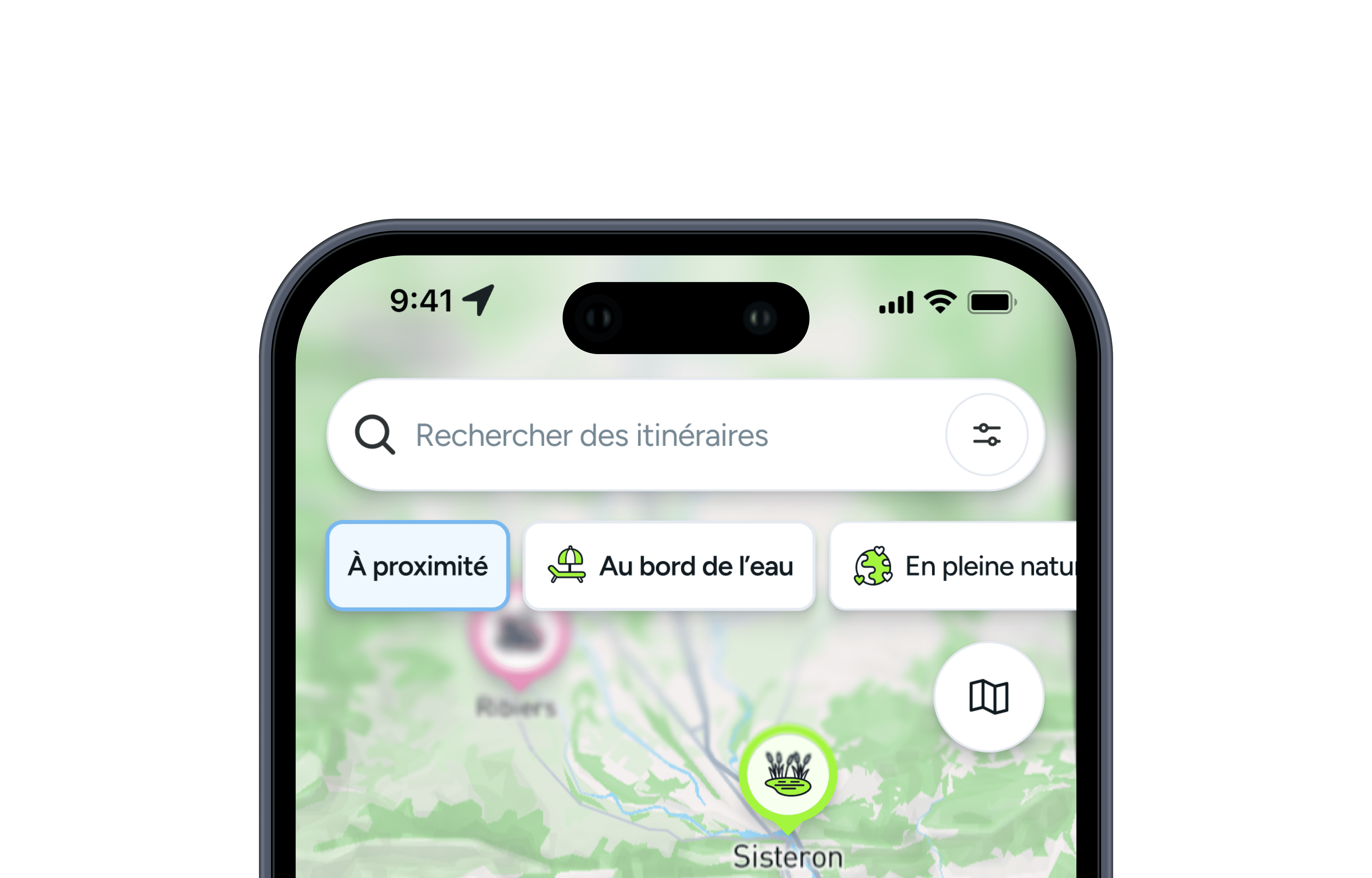 La Trace Searchbar and Filters