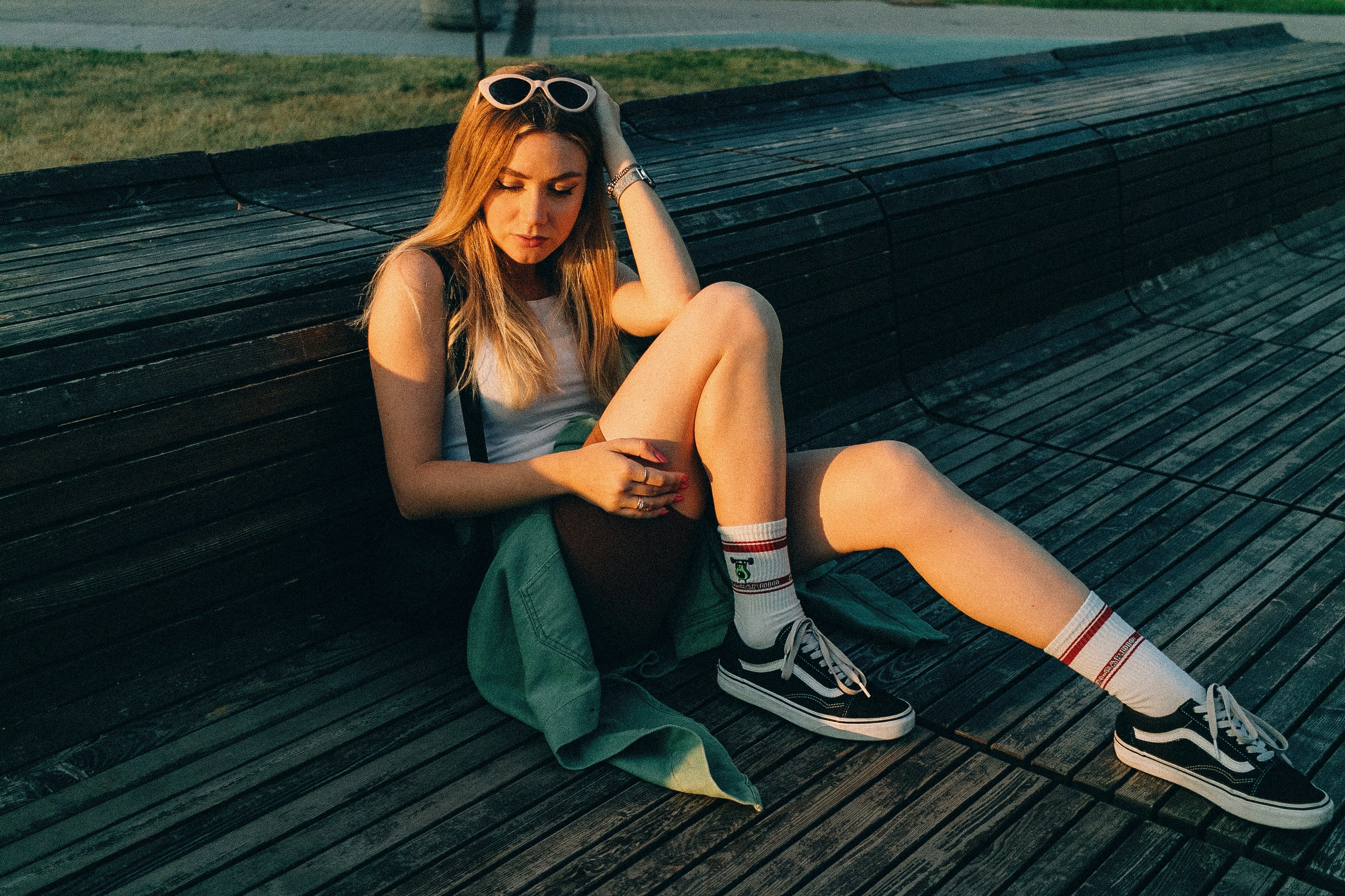 person in a pretty dress - Preppy outfit