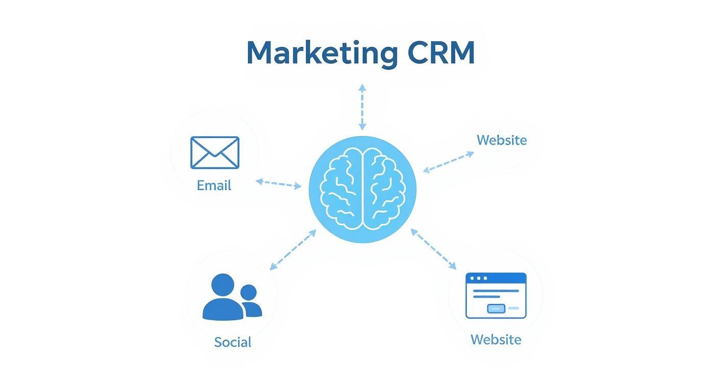 Infographic about crm for marketing