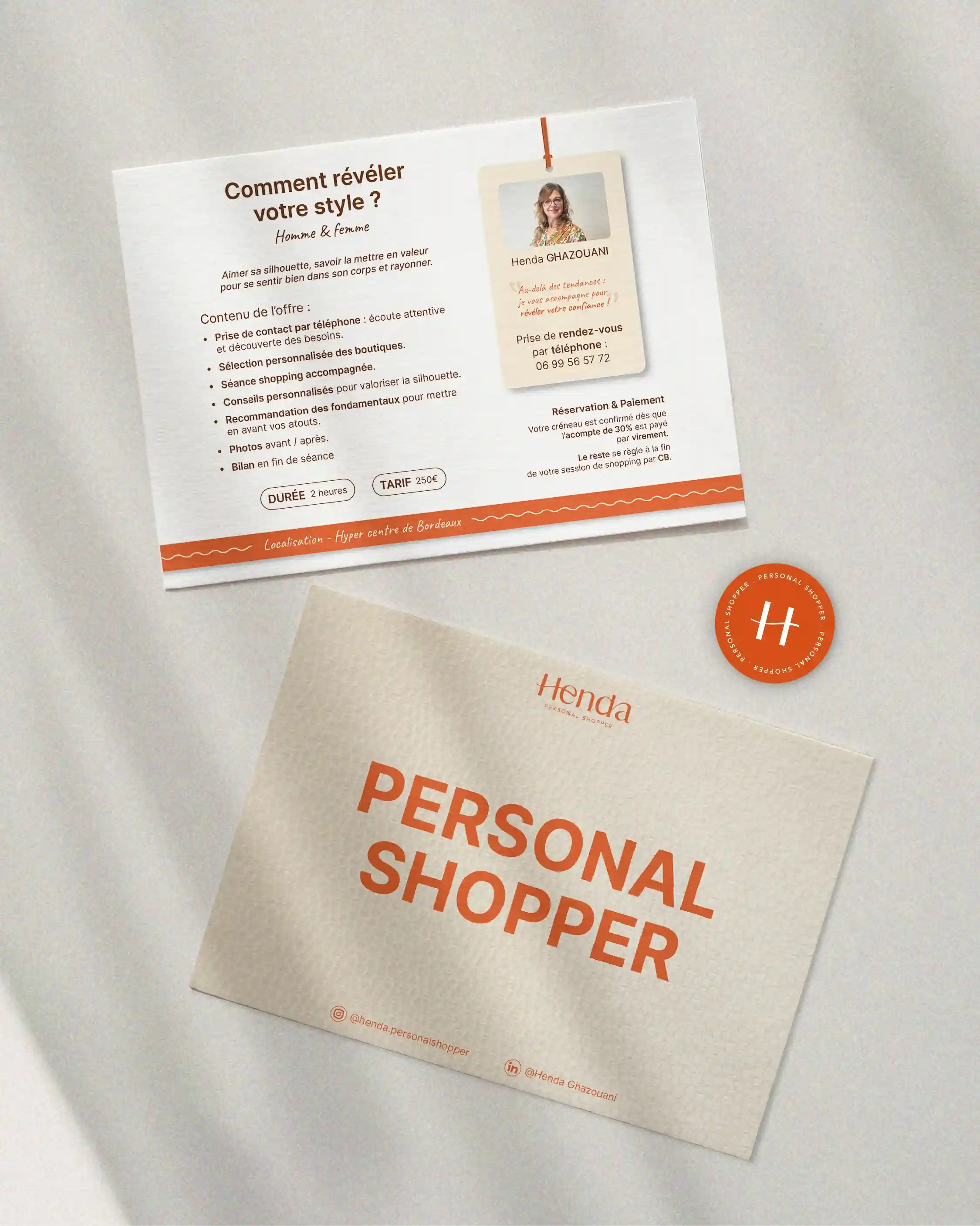 Carte offre service personal shopper