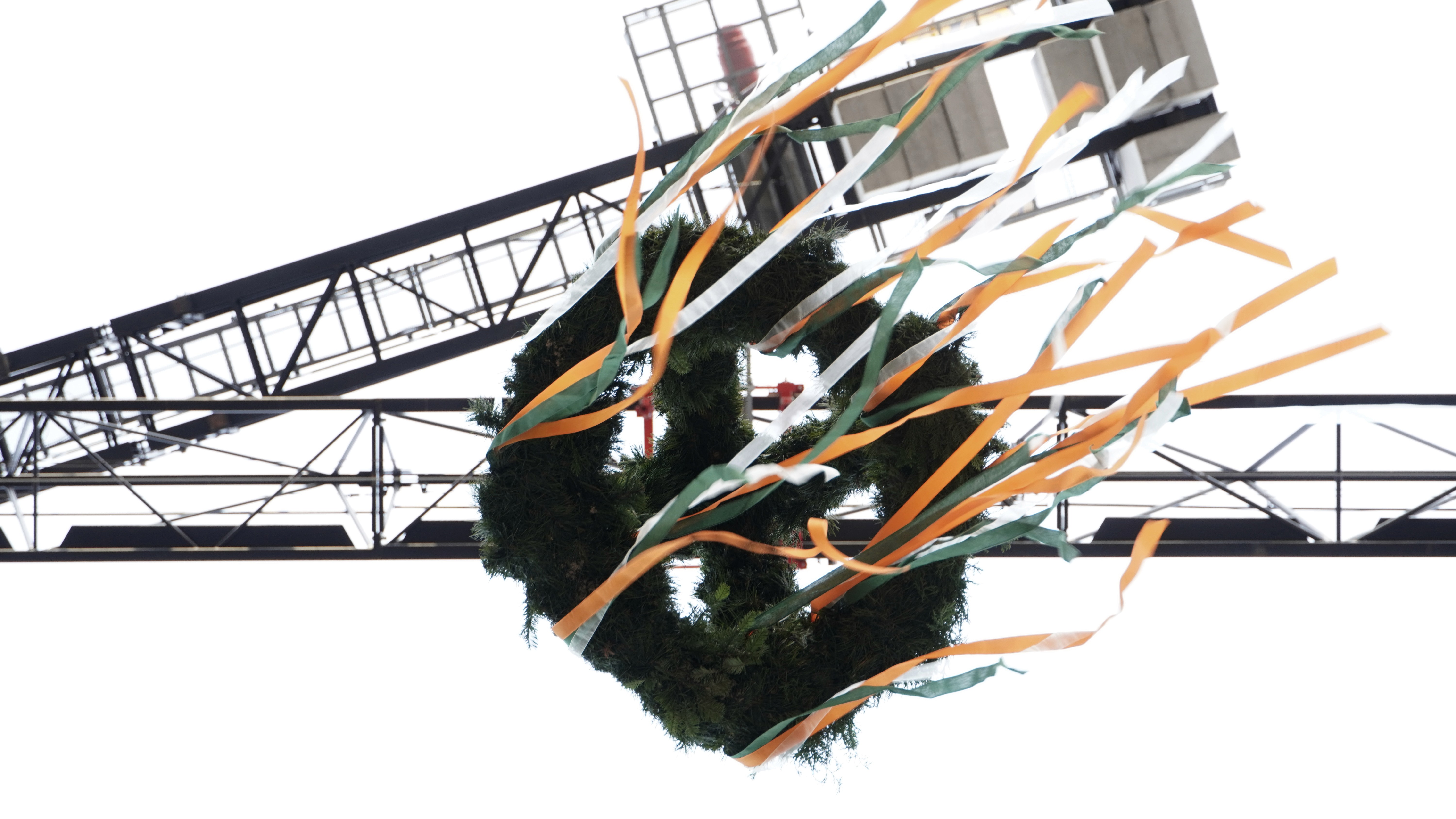 round green hanging decor during daytime