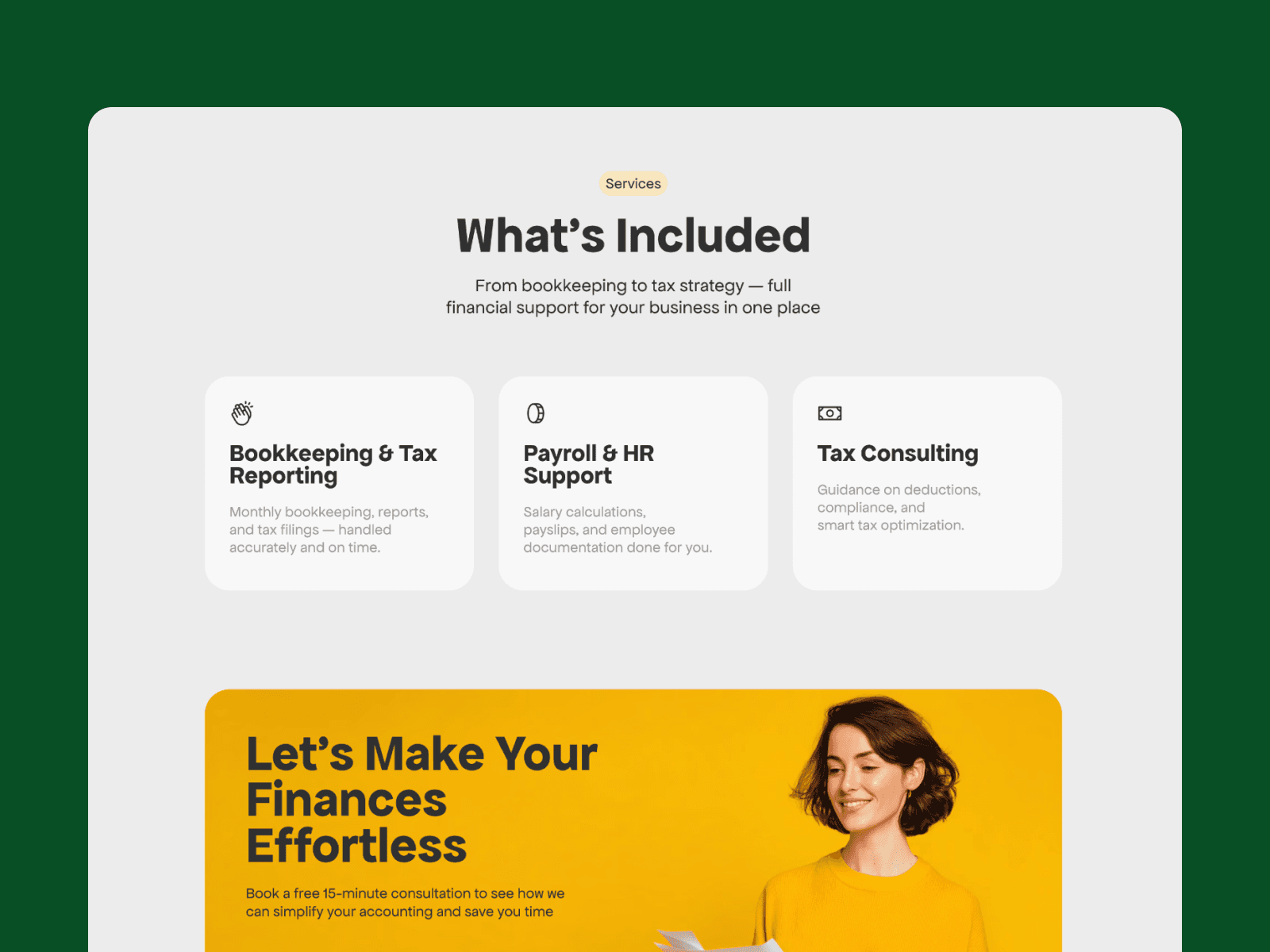 Auditly — Accounting & Tax Framer Template