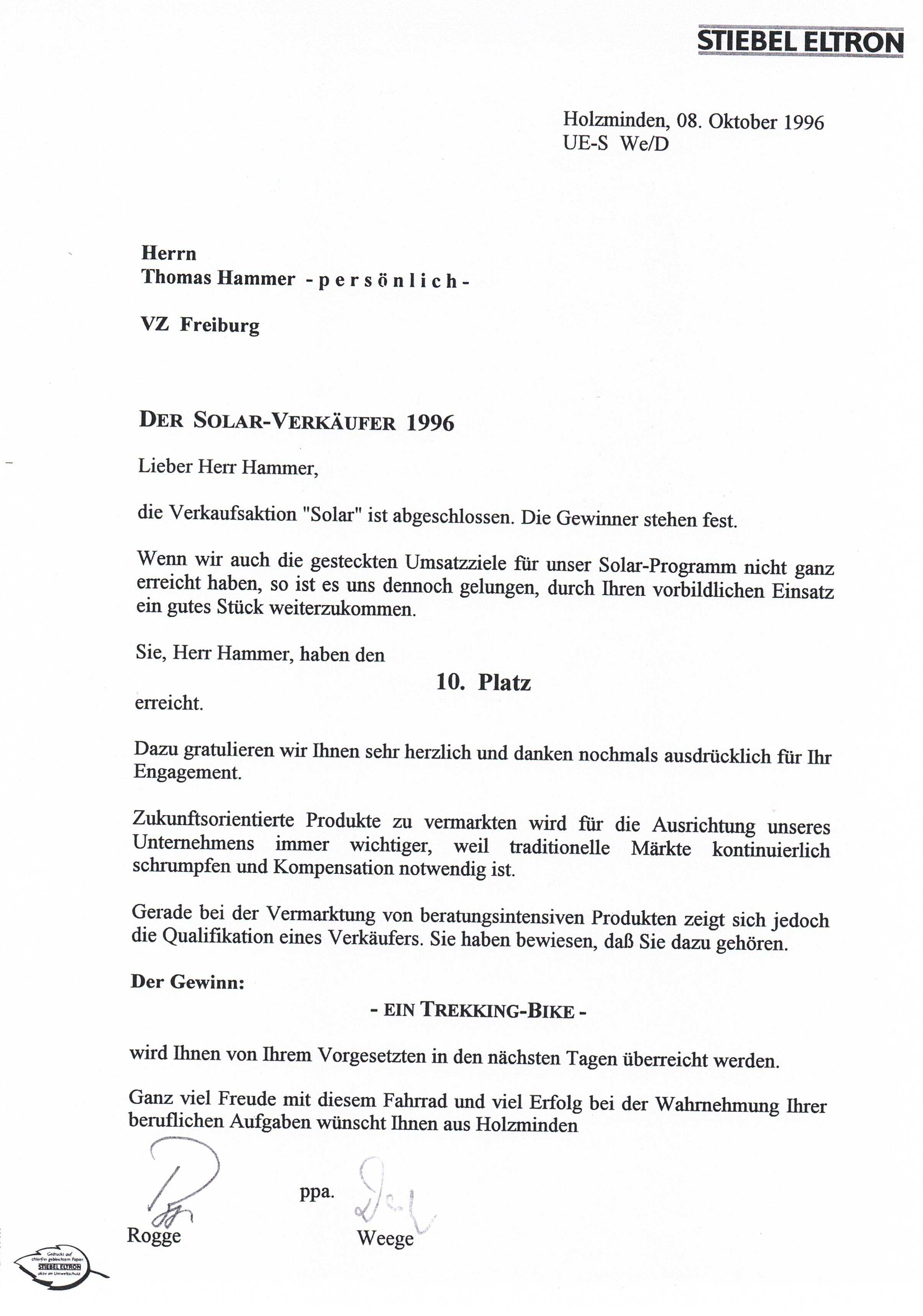 eine echte urkunde, jemand wurde ausgezeichnet für seine verkaufsqualitäten