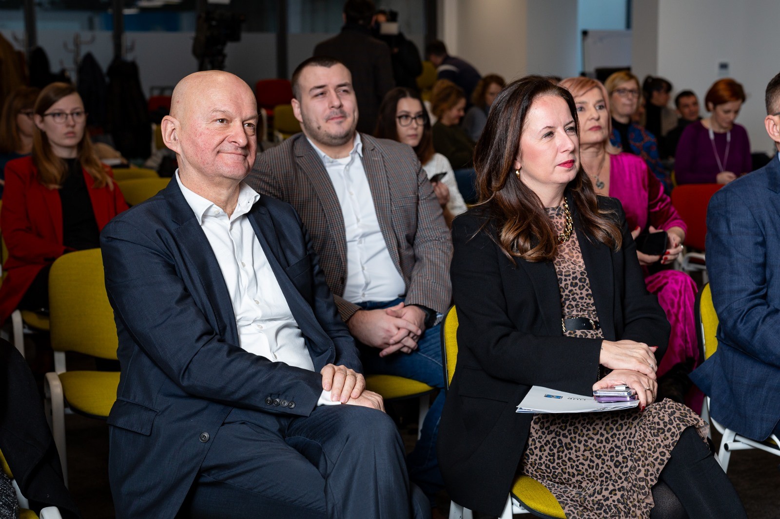Stjepan Orešković, Antonio Sadarić, and Irena Weber of the Croatian Employers' Association