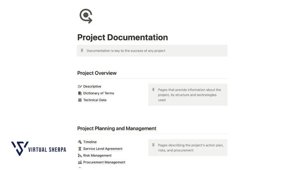 Knowledge Management and Documentation in Notion