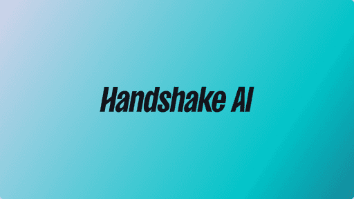 Handshake AI official logo — a company specializing in AI training data that supplies emotion data to major clients including OpenAI