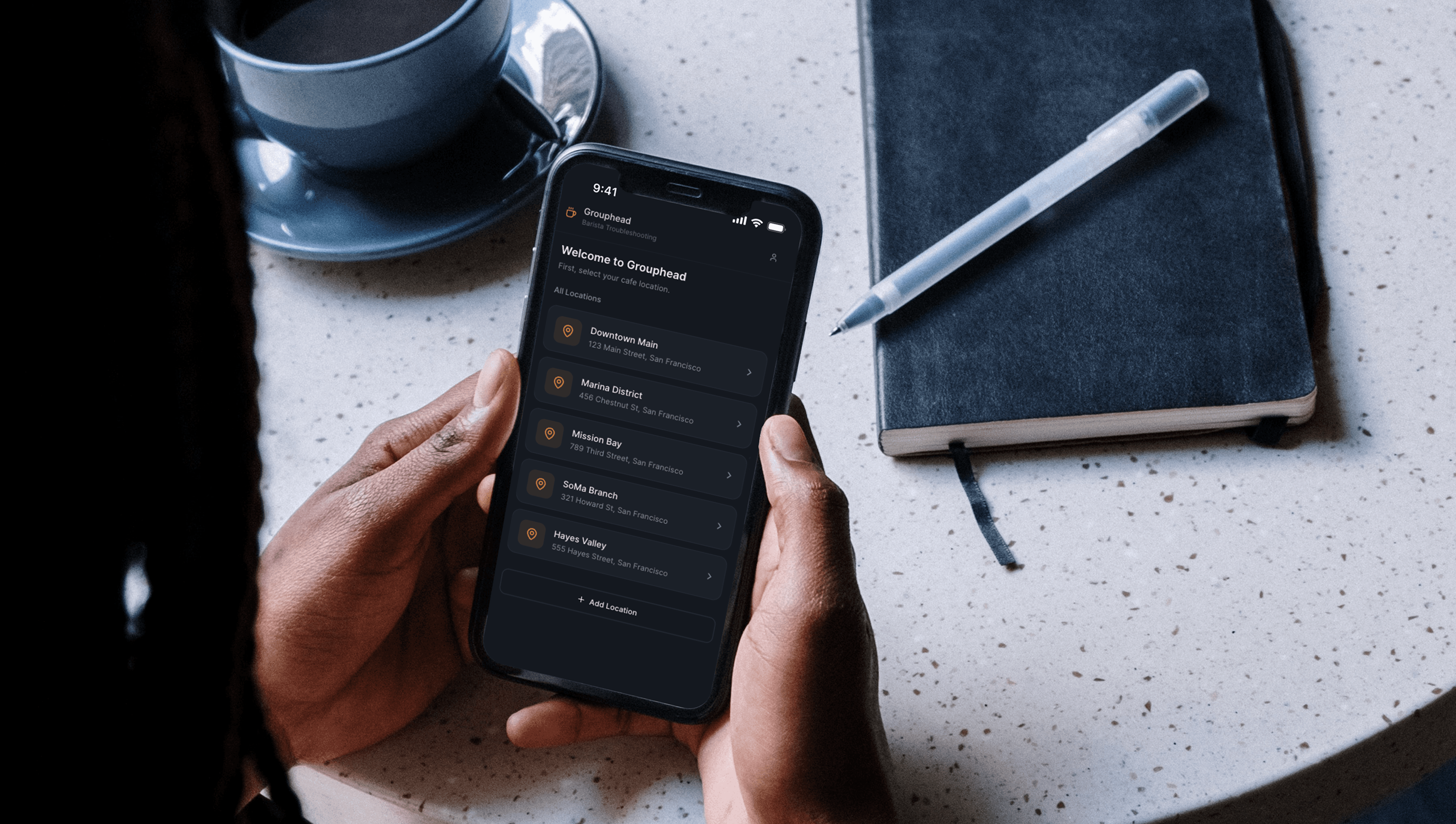 Street banner mockup showcasing a branding campaign designed by Lunatique Studio