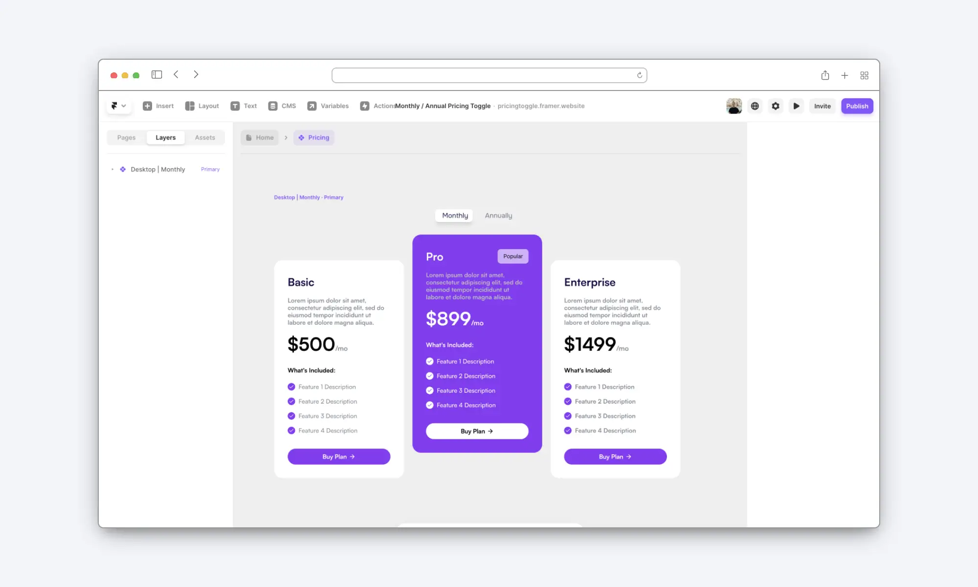 Create a toggle with the 