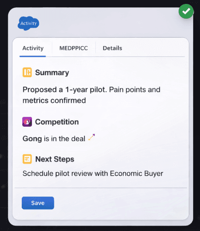 After the call. No follow-ups needed. It’s already done. CRM updates, summaries, and next steps handled automatically.