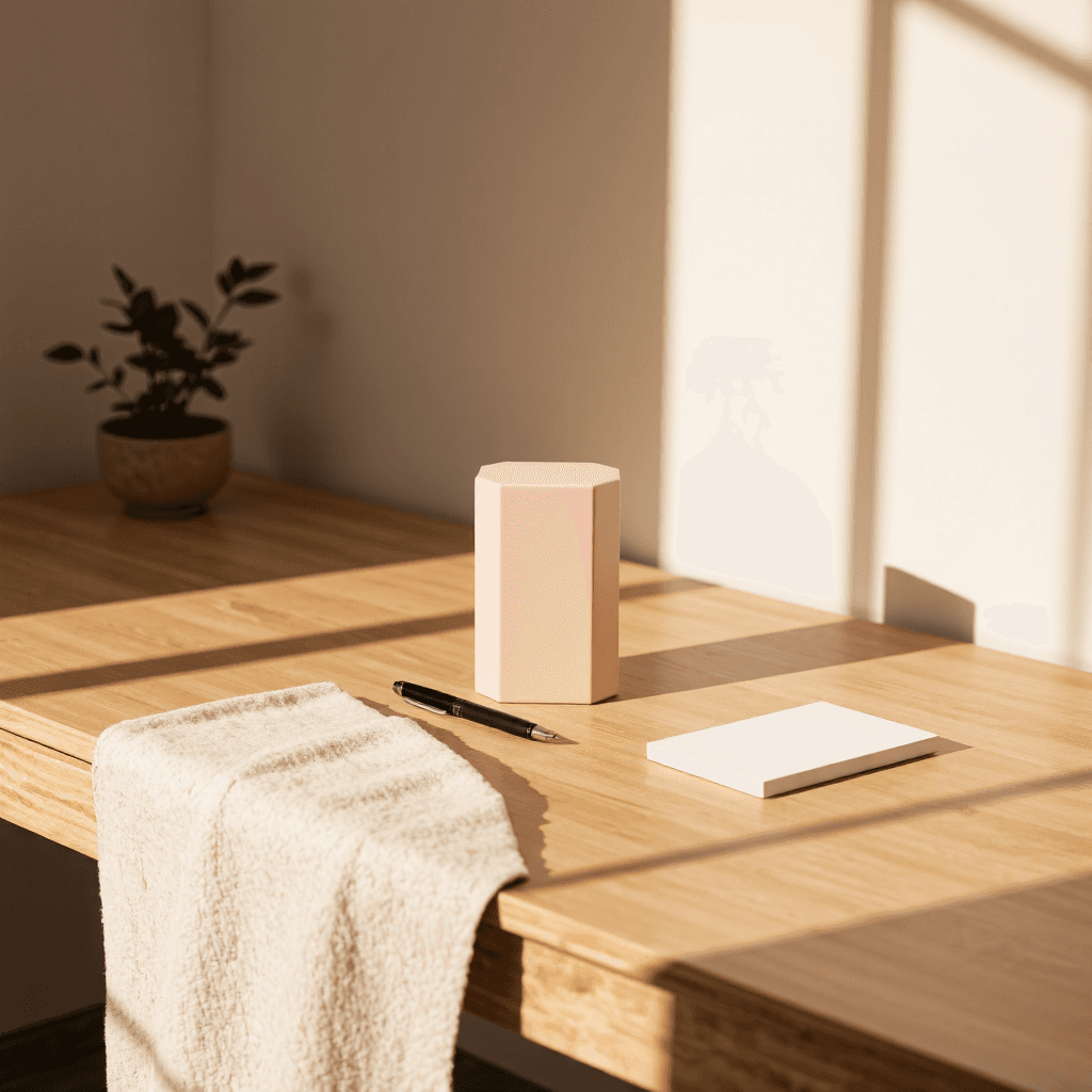 product photography of hexagonal shape