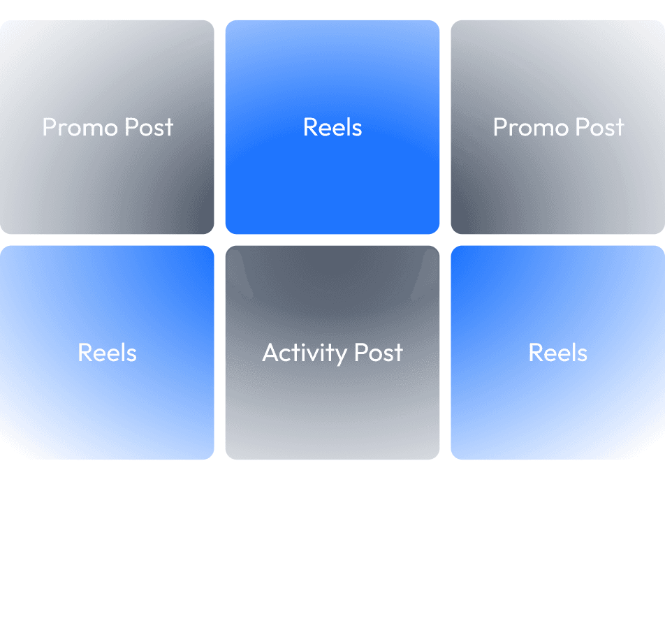 Casa Verde Framer template with grid of promo, reels, and activity posts.