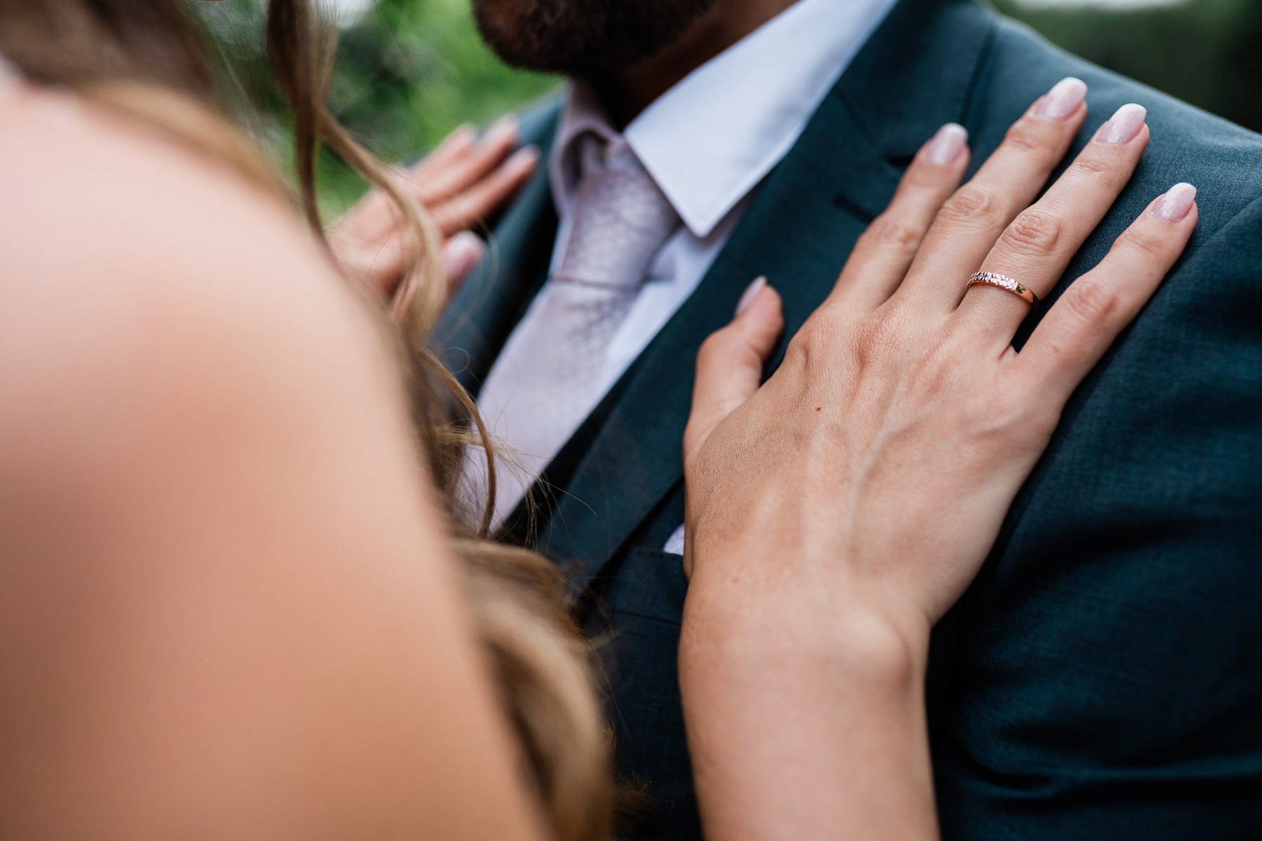 beautiful married couple outdoor