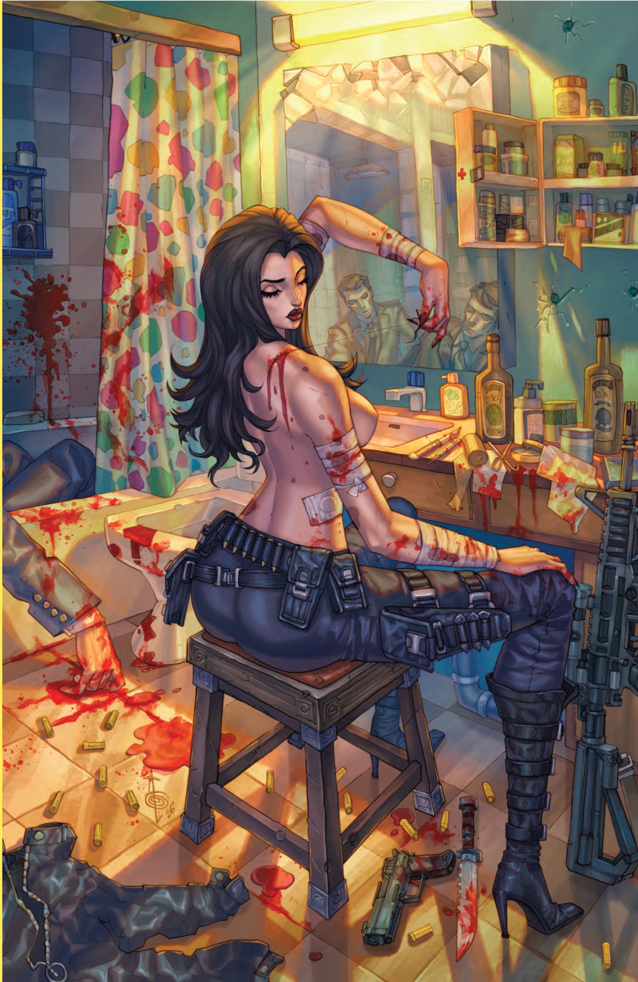 Gun Honey #2 Alan Quah HeroesCon Exclusive Virgin Variant Front Cover
