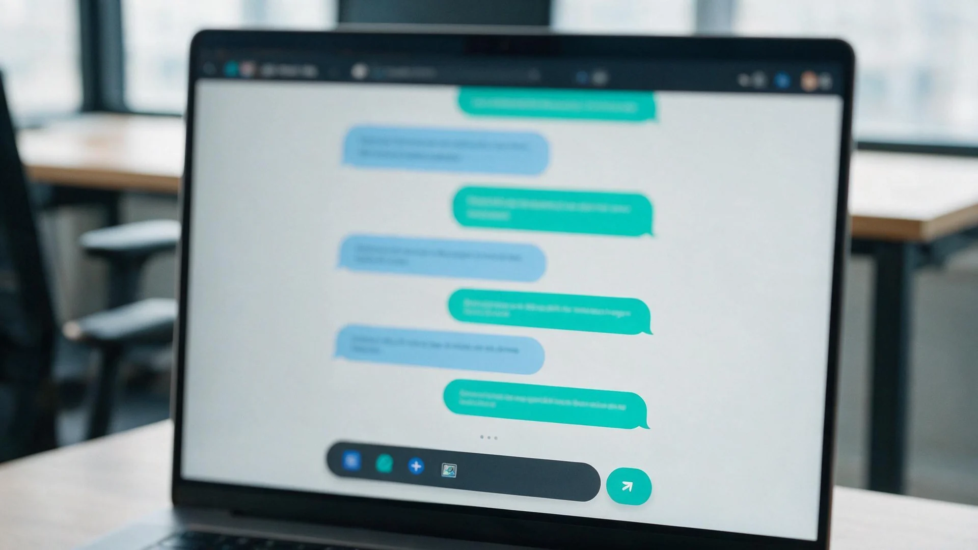 The assistant holding a real conversation with a visitor in the chat interface