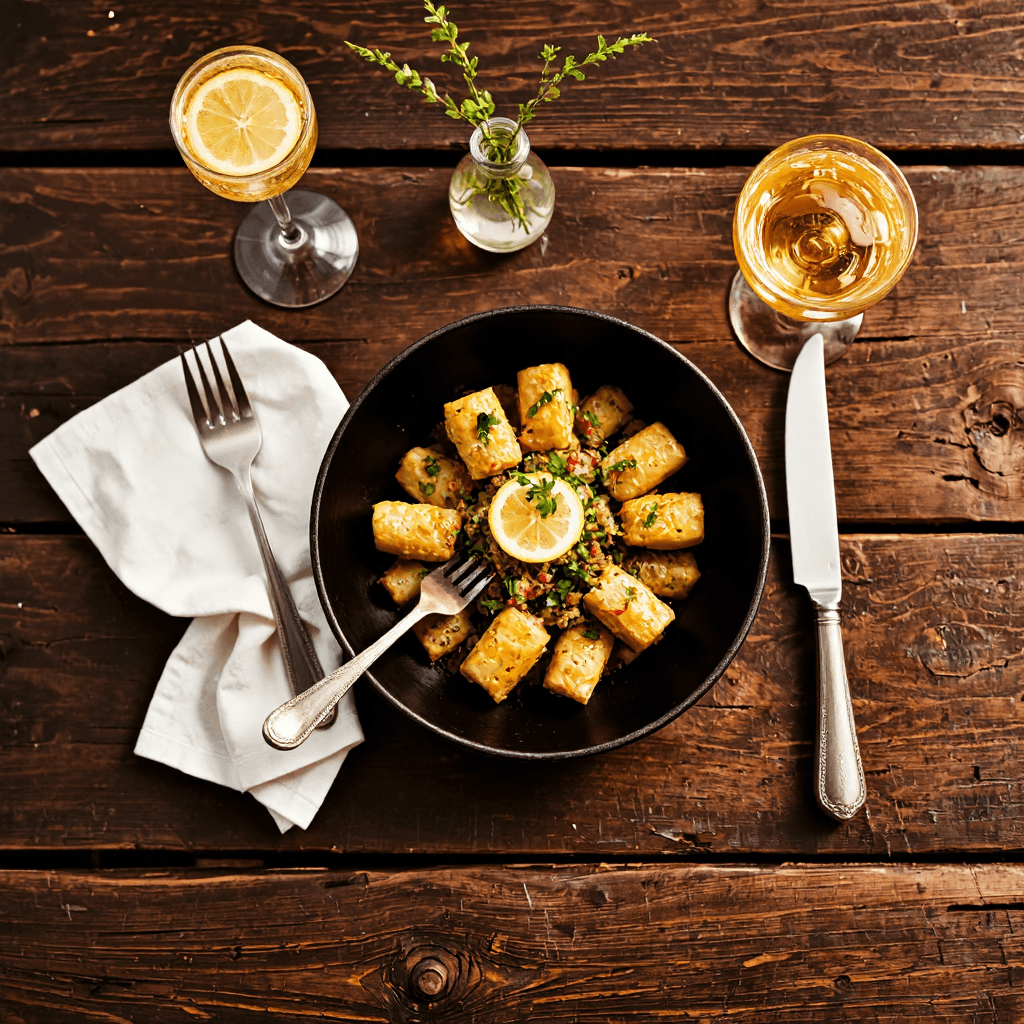 product photography of Gourmet Food