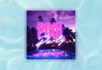 Whimsical baby shower invite with soft blush tones and a baby photo collage framed in floral elements.