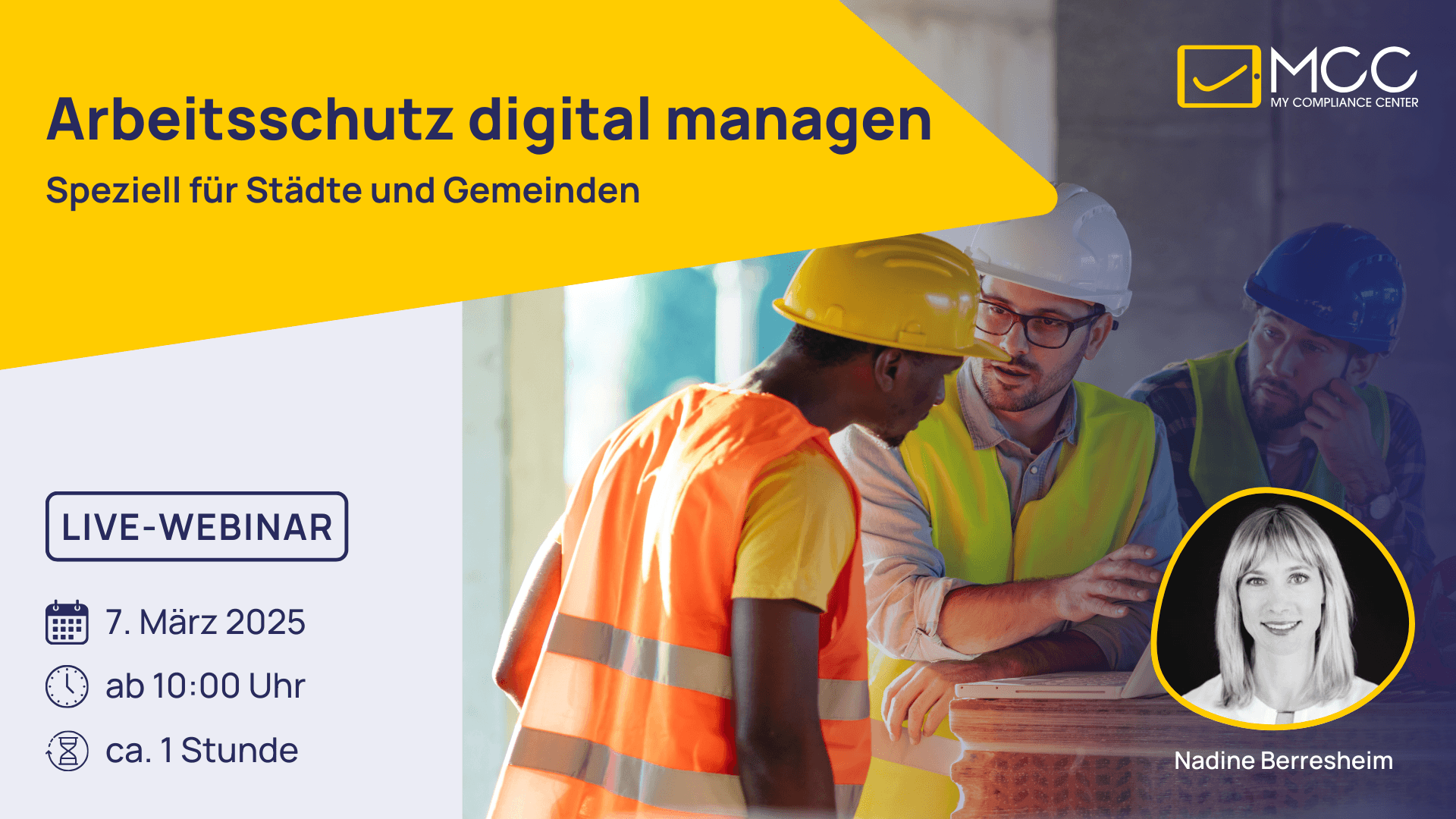 Live-Webinar speziell für Gemeinden: Arbeitsschutz digital managen - So haben Sie alle Aufgaben systematisch im Griff!