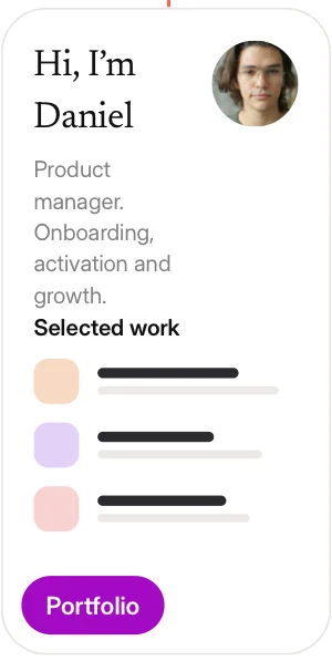 Portfolio card