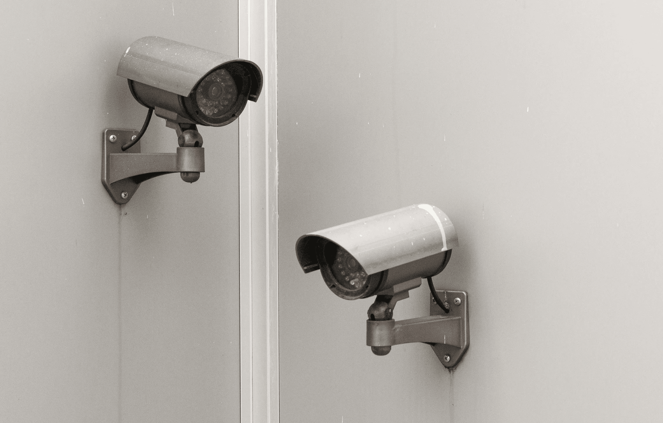 two CCTV cameras