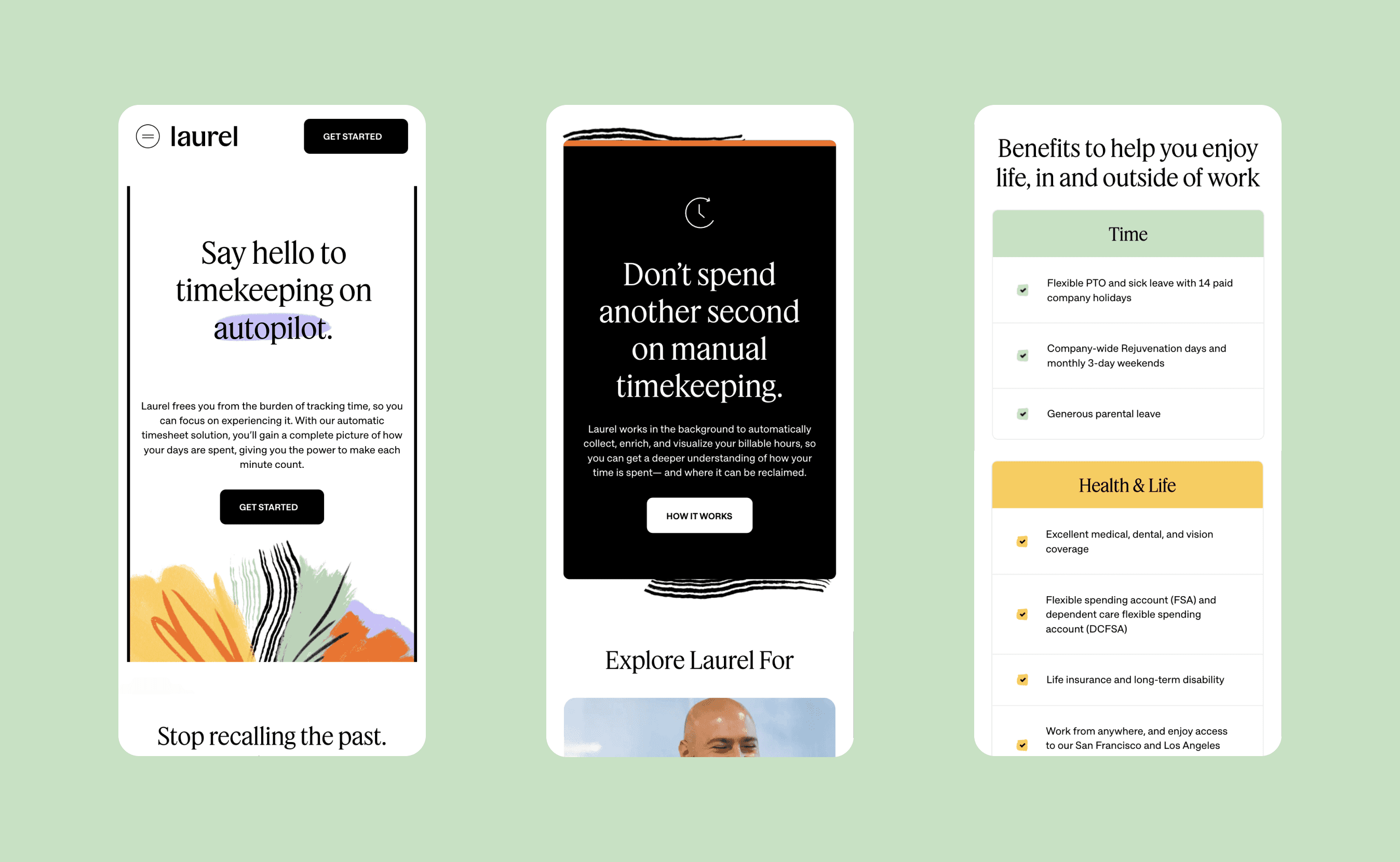 Phone showing Bloomy UI