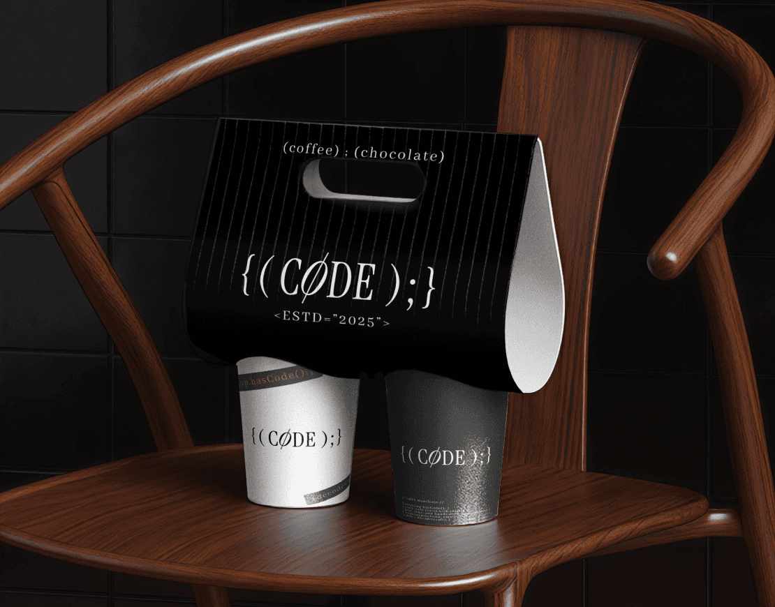 Code Coffee 咖啡廳 Logo設計