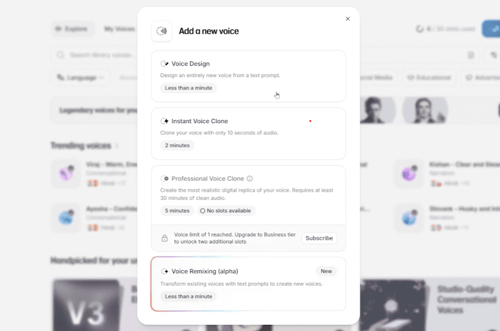 Instant Voice Clone